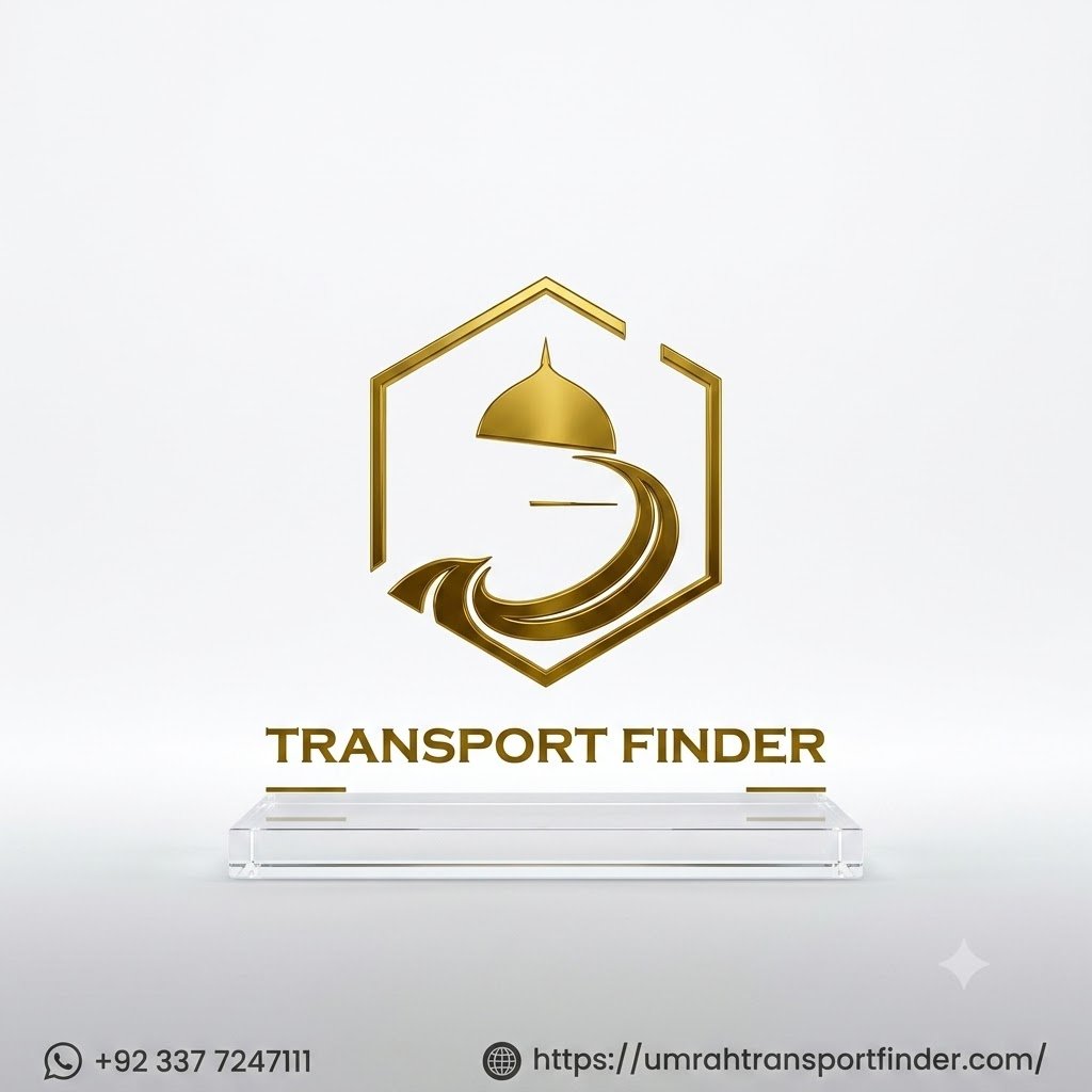 Umrah Transport Finder logo for Uber vs. private taxi in Saudi Arabia choices